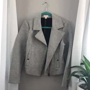 Grey J.Crew moto jacket